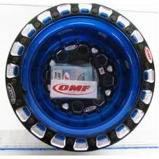 OMF  Highlighted Type R Lite Billet Center with Highlighted Super Lite Drain Beadlock Set Of 4