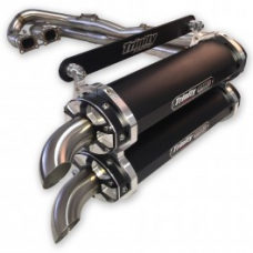 TRINITY RACING  2016-2021 RZR XP TURBO DUAL SYSTEM  BLACK  TR-4153D-C2